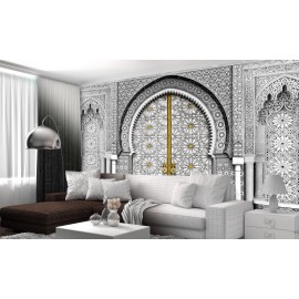 Stickers trompe l'oeil porte marocaine
