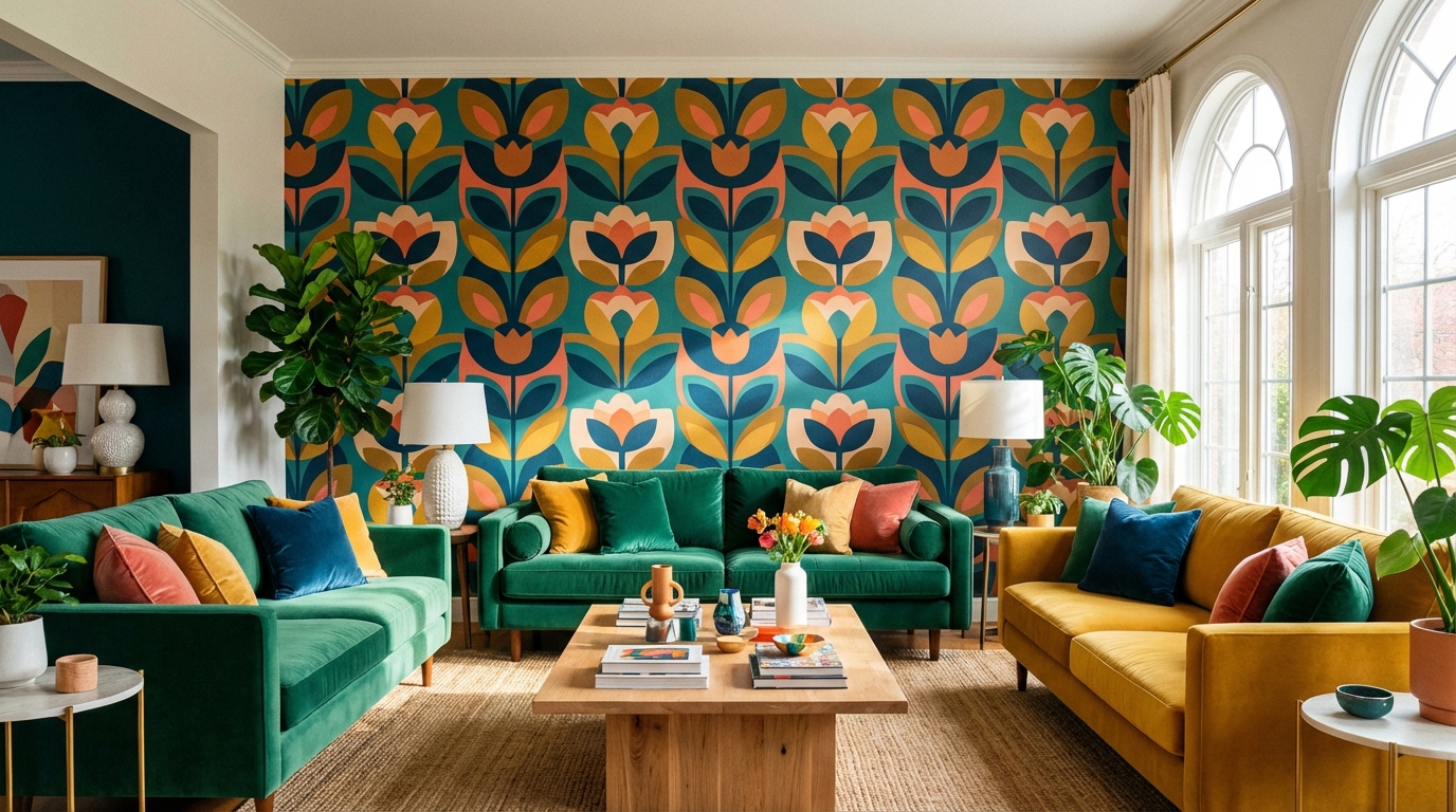 découvrez nos conseils pour choisir le papier peint idéal et transformer votre salon en un espace élégant et accueillant.