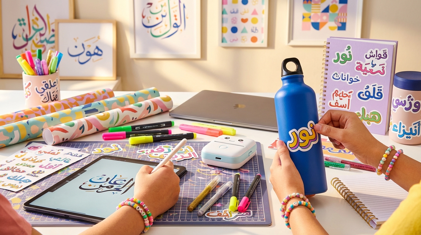 découvrez comment personnaliser facilement des stickers avec des prénoms en arabe pour ajouter une touche unique et authentique à vos objets.