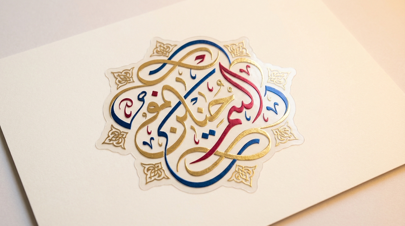 personnalisez votre prénom avec élégance grâce à nos stickers en calligraphie islamique, alliant tradition et modernité pour une décoration unique et raffinée.