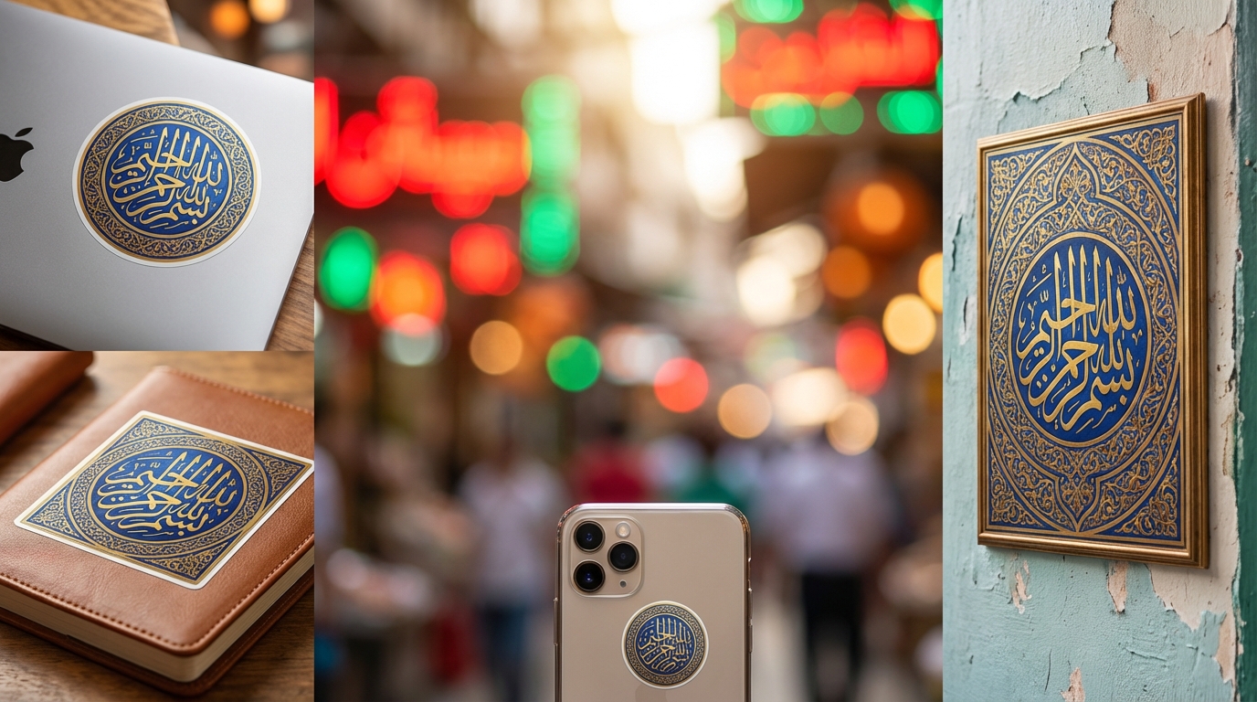 découvrez tout sur le sticker bismillah : signification, usages variés et conseils pour l'intégrer dans votre décoration et objets du quotidien.