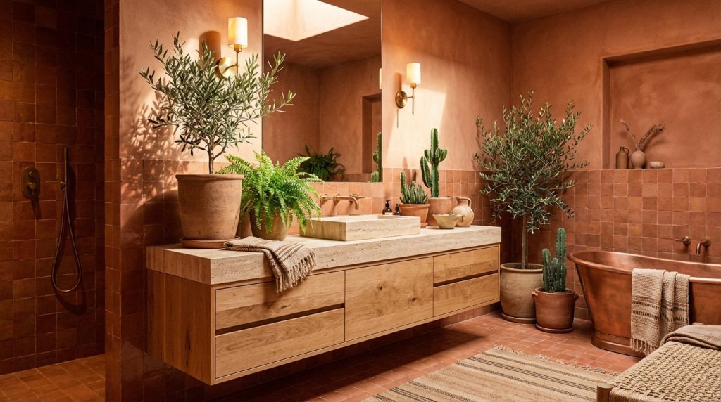 découvrez comment aménager une salle de bain terracotta pour créer un espace chaleureux et convivial. astuces déco, choix des matériaux et idées pratiques pour un style authentique et naturel.