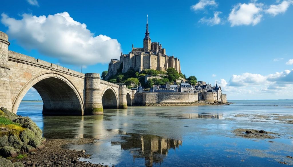 explorez l'histoire fascinante et l'architecture remarquable du pont du mont saint michel, un joyau emblématique reliant le célèbre site à la terre ferme.