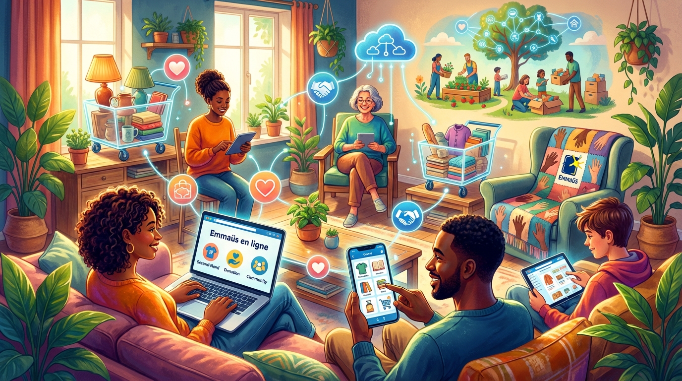 découvrez comment soutenir l'économie solidaire à distance grâce à emmaüs en ligne. agissez facilement et participez à des actions solidaires depuis chez vous.