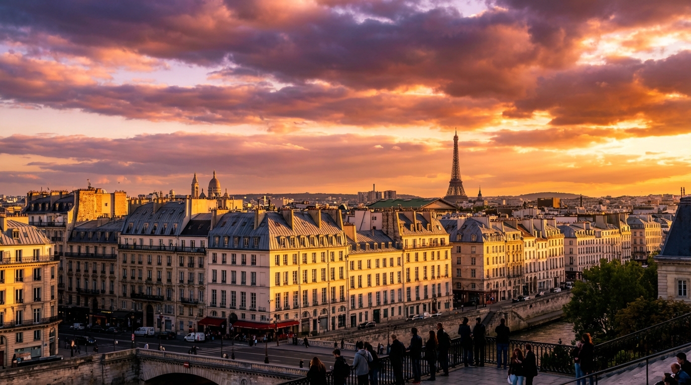 découvrez le ciel de paris et ses variations tout au long de la journée : des premières lueurs de l'aube aux magnifiques couchers de soleil.