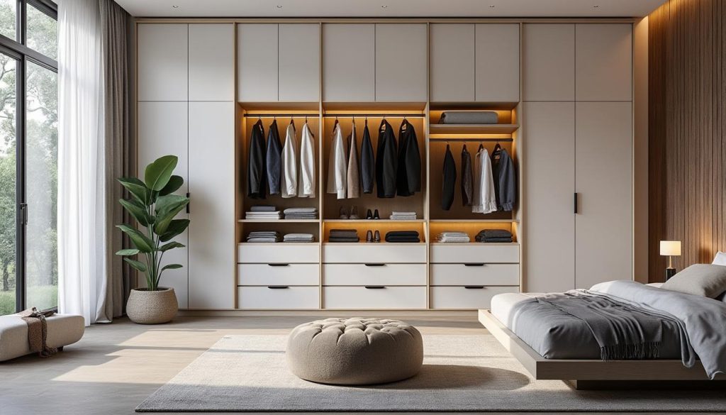 découvrez comment optimiser votre espace grâce à un dressing modulable, une solution pratique et personnalisable pour un rangement efficace et stylé.