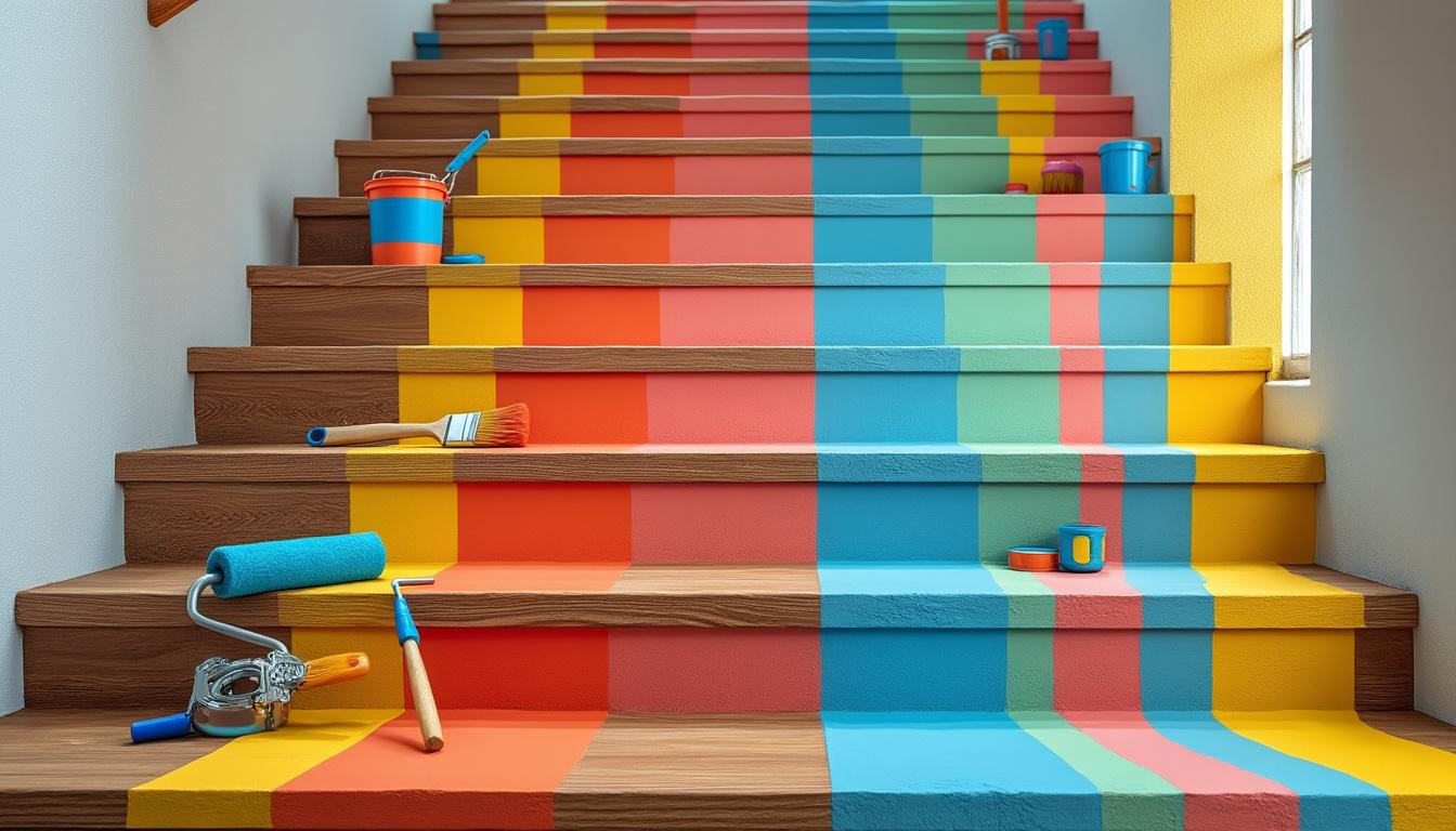 découvrez nos conseils pratiques pour peindre un escalier en bois et obtenir un résultat durable, à la fois esthétique et résistant dans le temps.