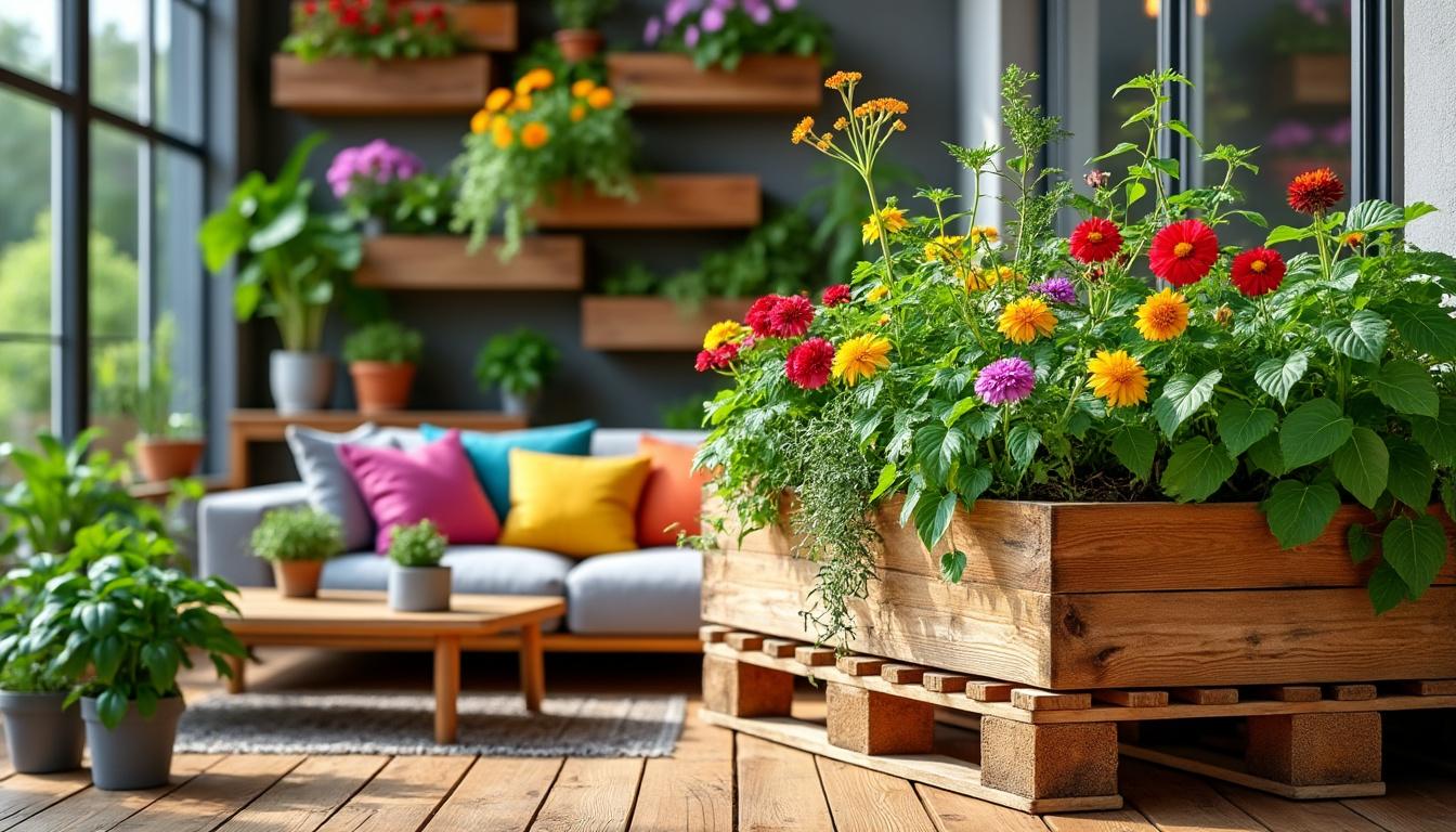 découvrez comment créer facilement un jardin de salon avec des palettes pour apporter une touche naturelle et originale à votre intérieur.