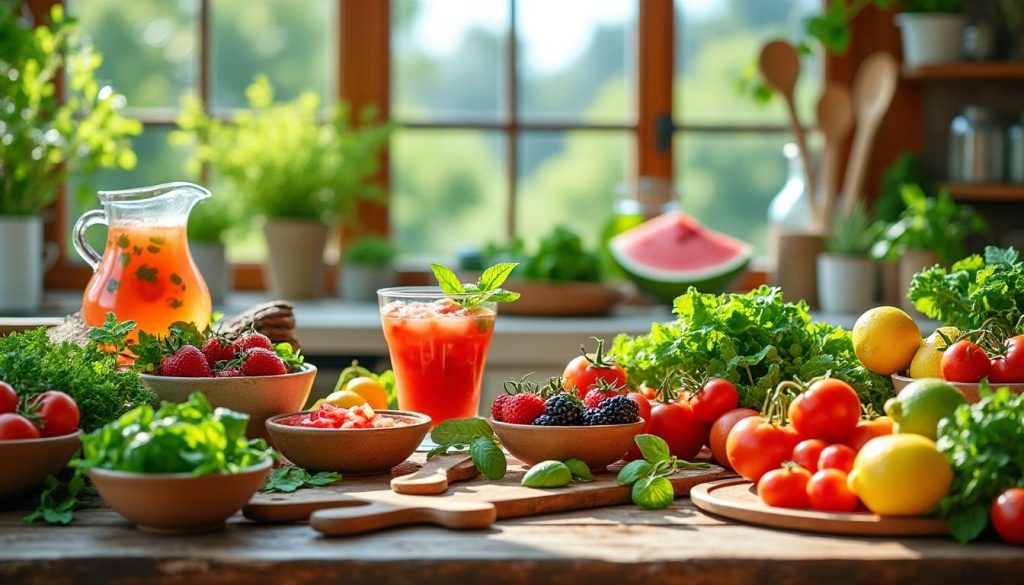 découvrez nos recettes fraîches et idées faciles pour profiter pleinement de votre cuisine d'été. des plats légers et savoureux parfaits pour la saison estivale.