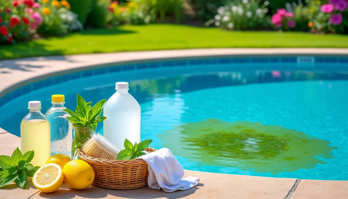 découvrez des remèdes de grand-mère efficaces pour éliminer l'eau verte de votre piscine et retrouver une eau claire et saine naturellement.